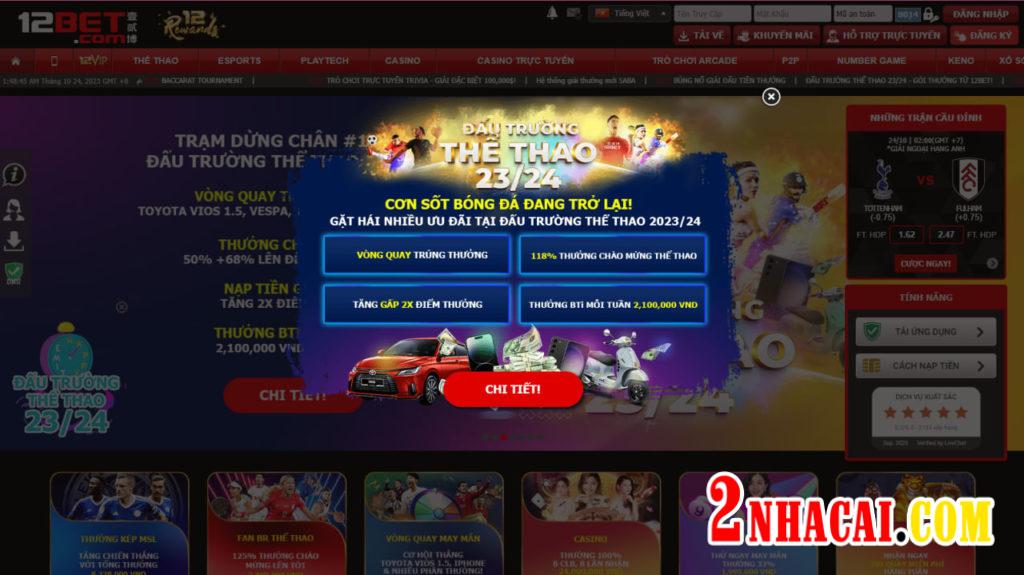 Giới thiệu nhà cái 12Bet